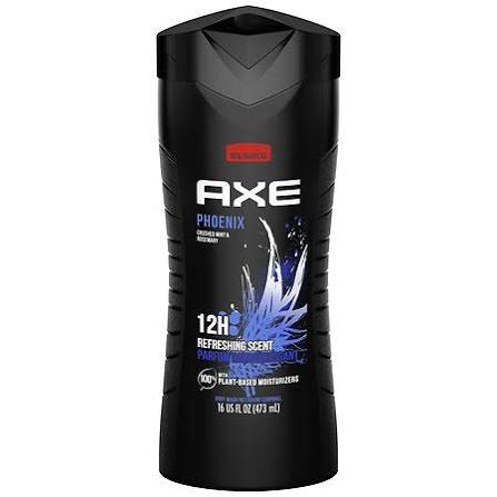 AXE Phoenix Body Wash, Crushed Mint & Rosemary 16oz