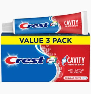 Crest Plus Cavity Protection Toothpaste, Regular, 3-Pack, 5.7 oz Each