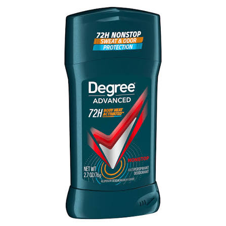 Degree Men Advanced Nonstop Antiperspirant Deodorant Stick, 2.7 oz