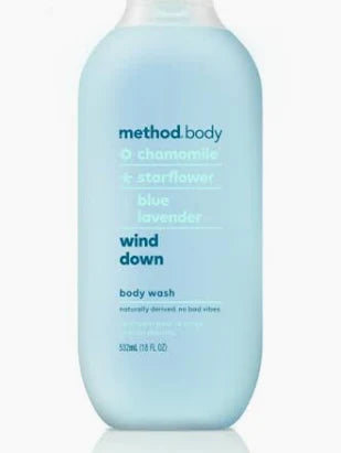 Method Wind Down Body Wash, Chamomile & Blue Lavender, 18 fl oz